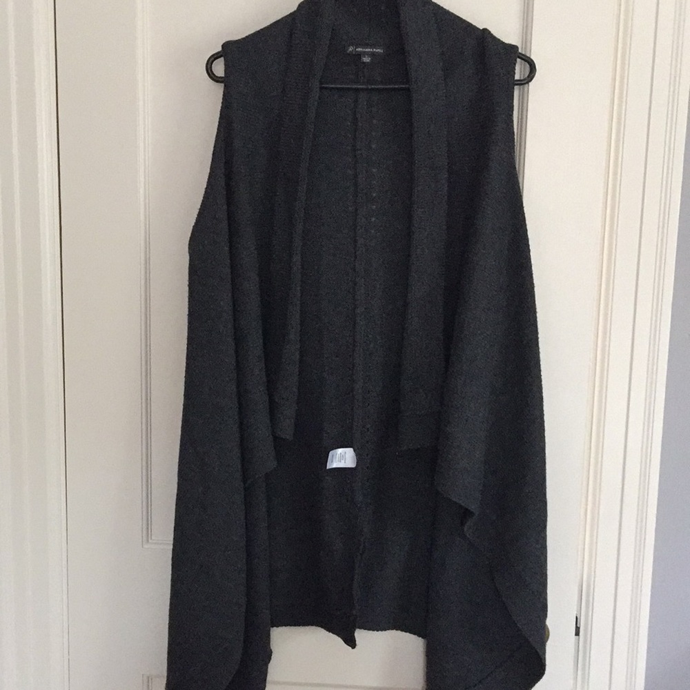 Adrianna Papell Grey Sweater Vest